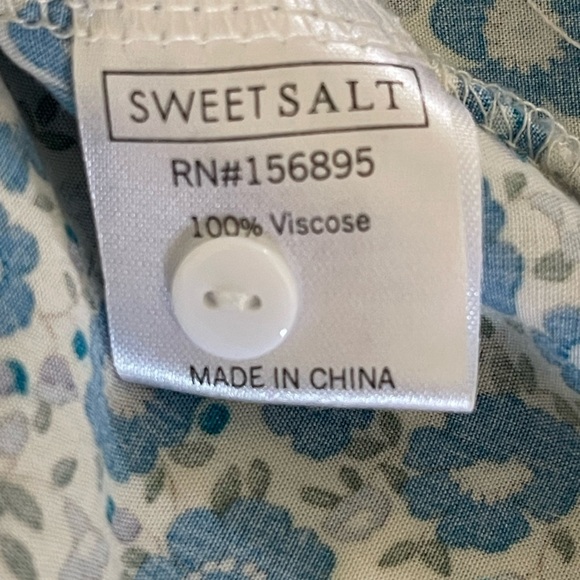 Sweet Salt Floral Blue Dress - Picture 5 of 5
